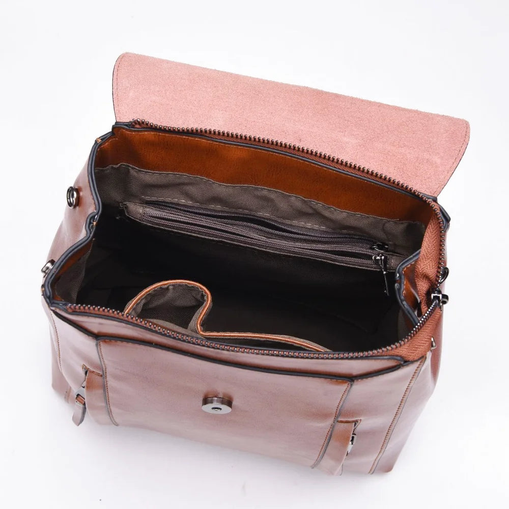 SAC À DOS CUIR - QEDO - CARLYTA