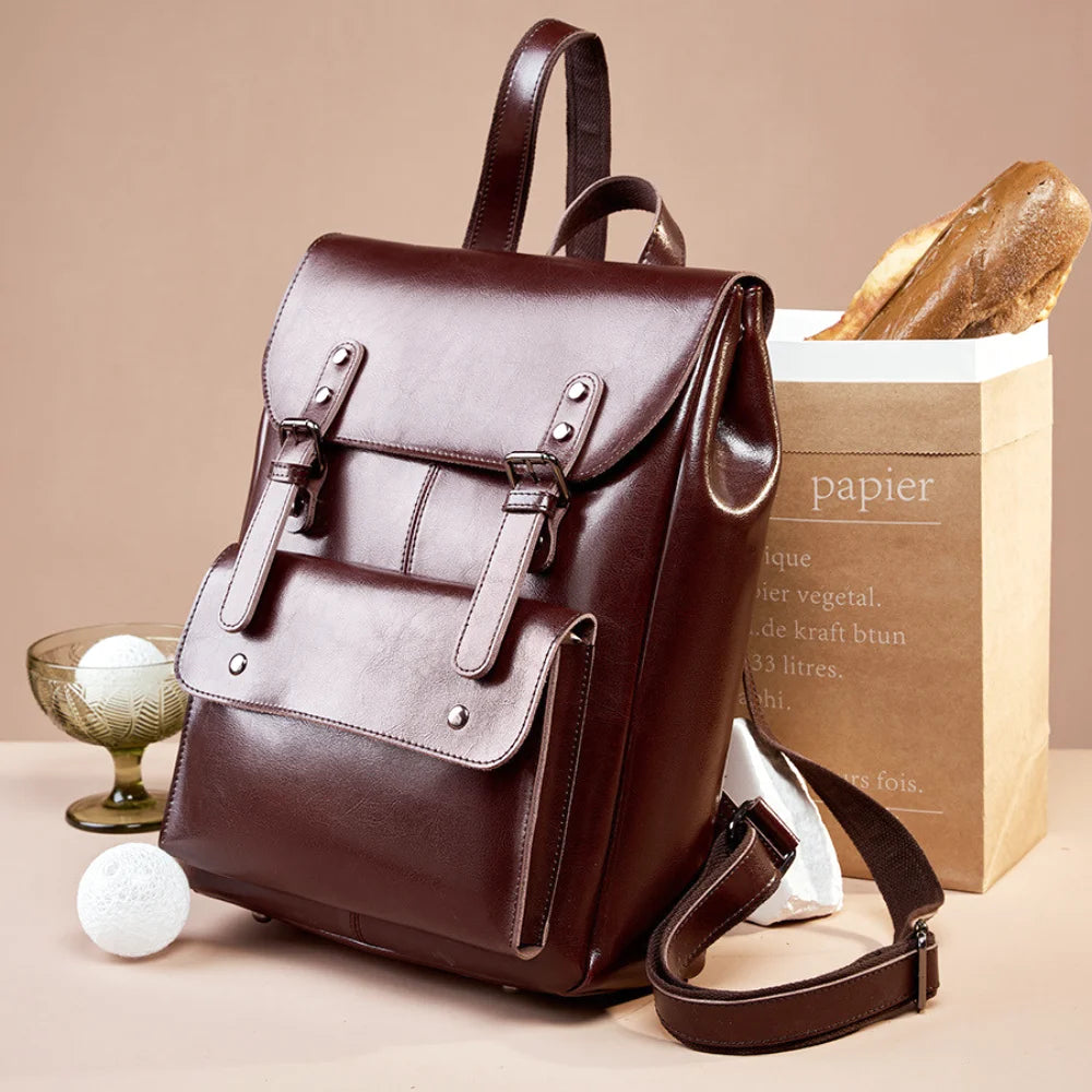 SAC À DOS CUIR - VAKL - CARLYTA