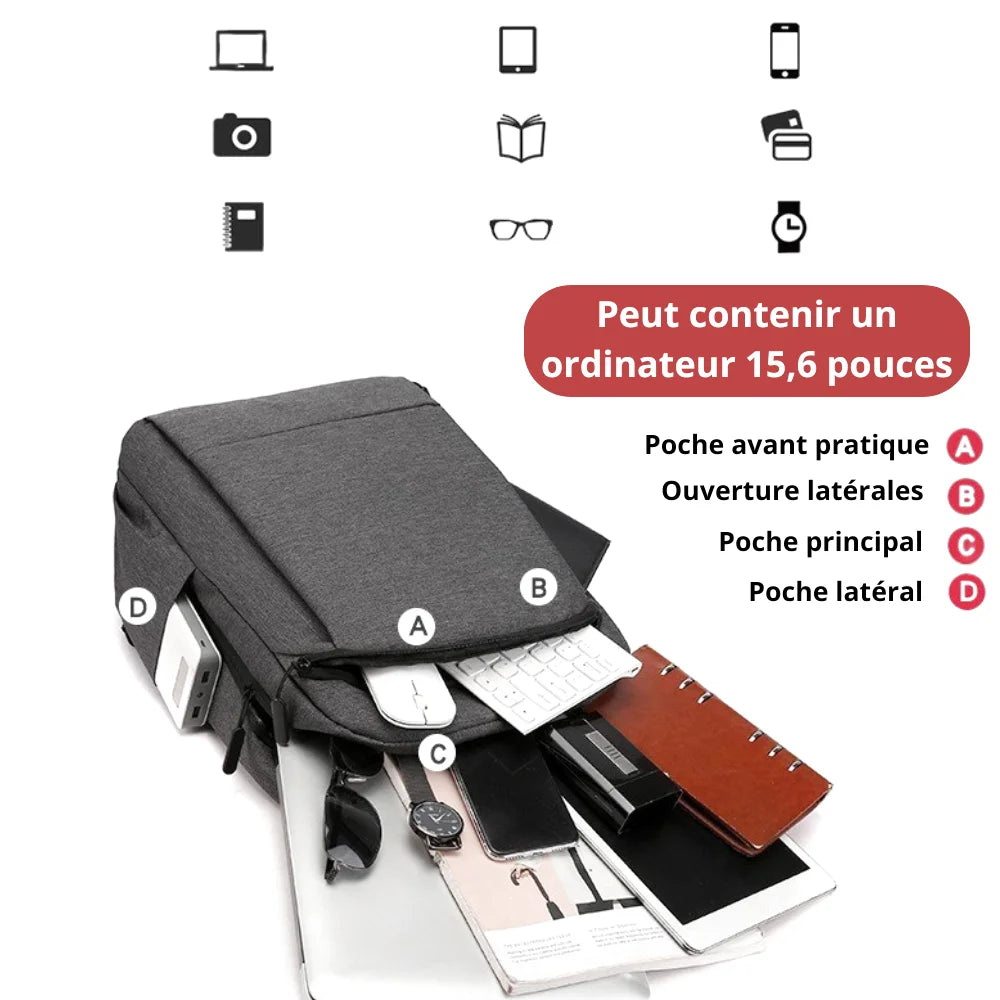SAC À DOS ORDINATEUR - YALI - CARLYTA