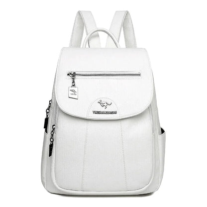 SAC À DOS CUIR - MENTA - CARLYTA