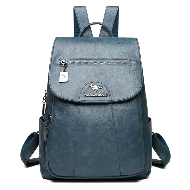 SAC À DOS CUIR - MENTA - CARLYTA
