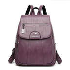 SAC À DOS CUIR - MENTA - CARLYTA
