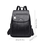 SAC À DOS CUIR - MENTA - CARLYTA