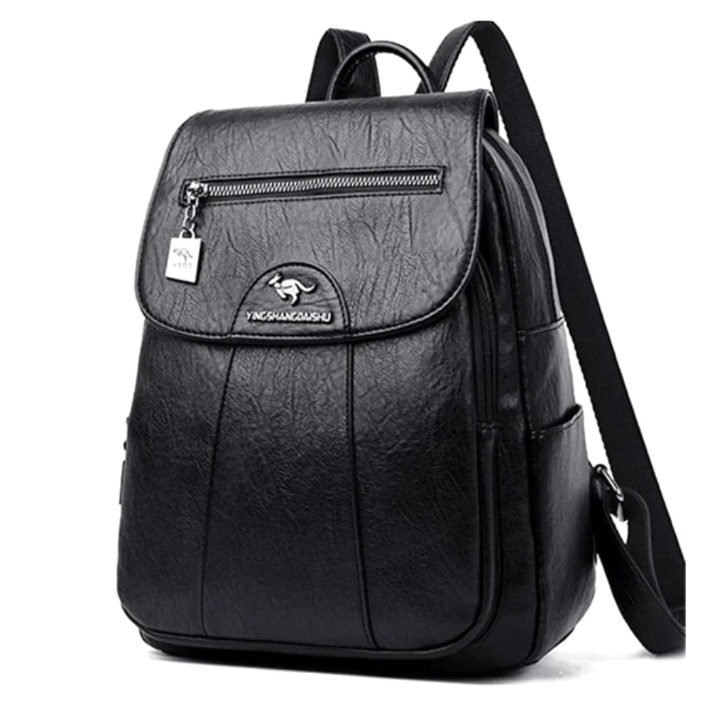SAC À DOS CUIR - MENTA - CARLYTA