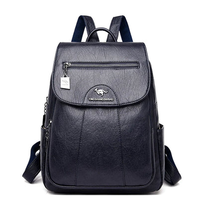 SAC À DOS CUIR - MENTA - CARLYTA