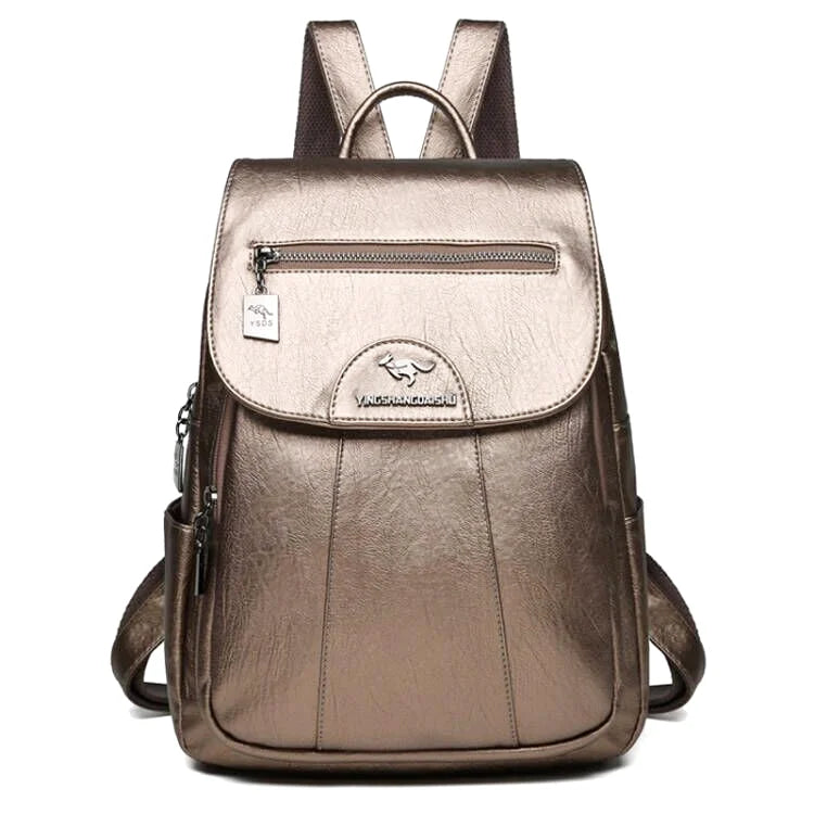 SAC À DOS CUIR - MENTA - CARLYTA