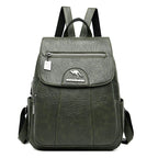 SAC À DOS CUIR - MENTA - CARLYTA