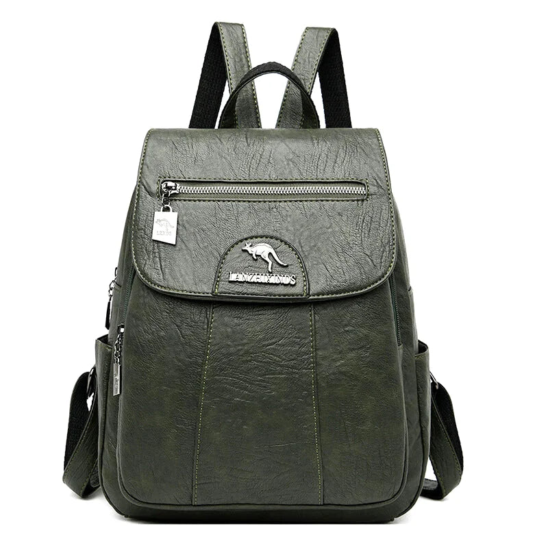 SAC À DOS CUIR - MENTA - CARLYTA