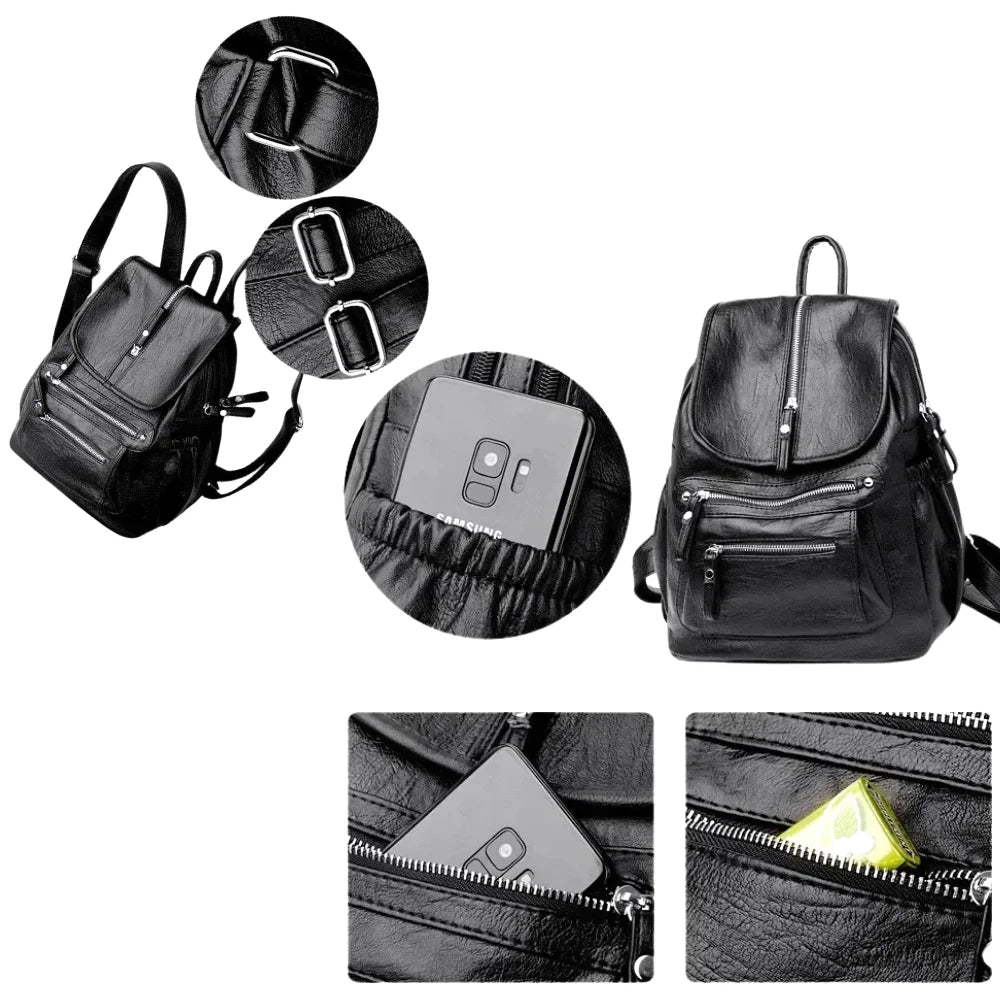 SAC À DOS CUIR - PAKO - CARLYTA