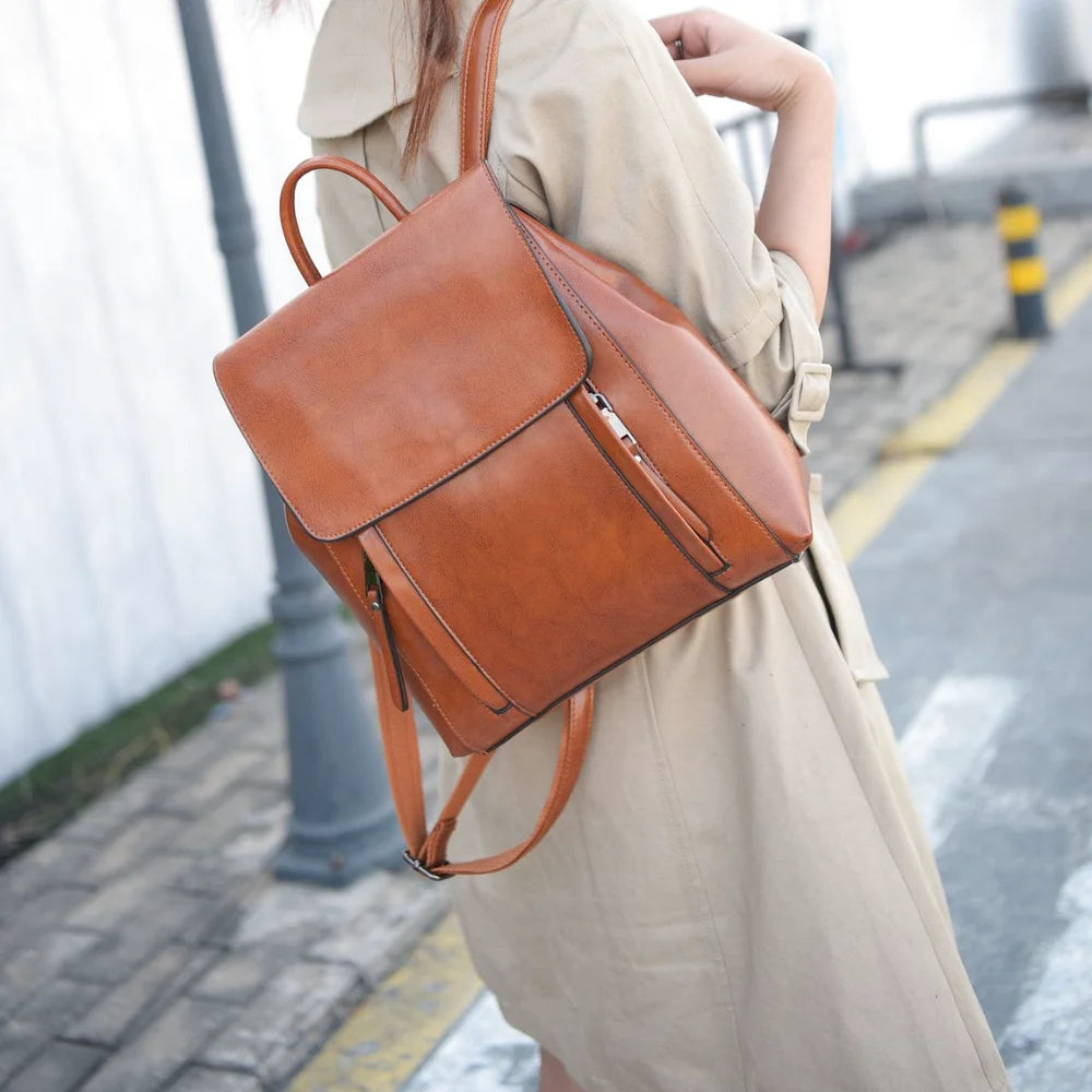 SAC À DOS CUIR - QEDO - CARLYTA