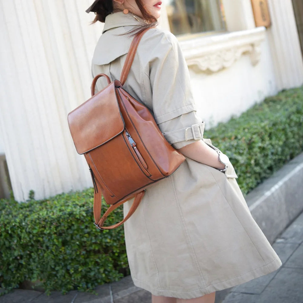 SAC À DOS CUIR - QEDO - CARLYTA