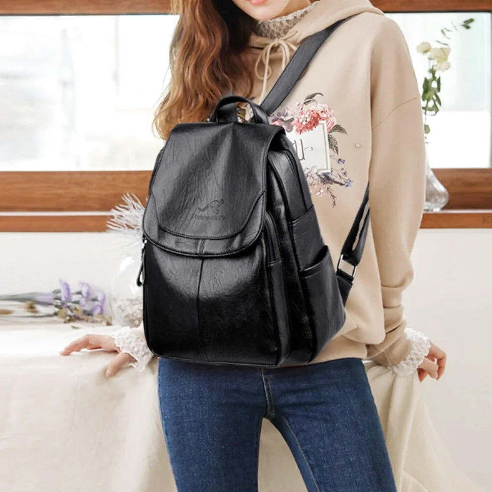 SAC À DOS CUIR - RENTA - CARLYTA