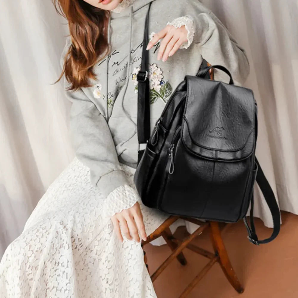 SAC À DOS CUIR - RENTA - CARLYTA
