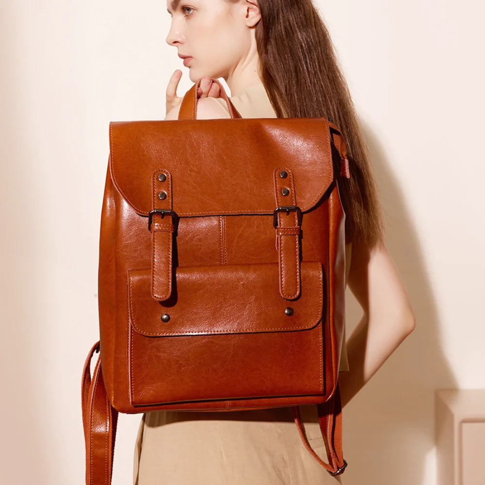 SAC À DOS CUIR - VAKL - CARLYTA