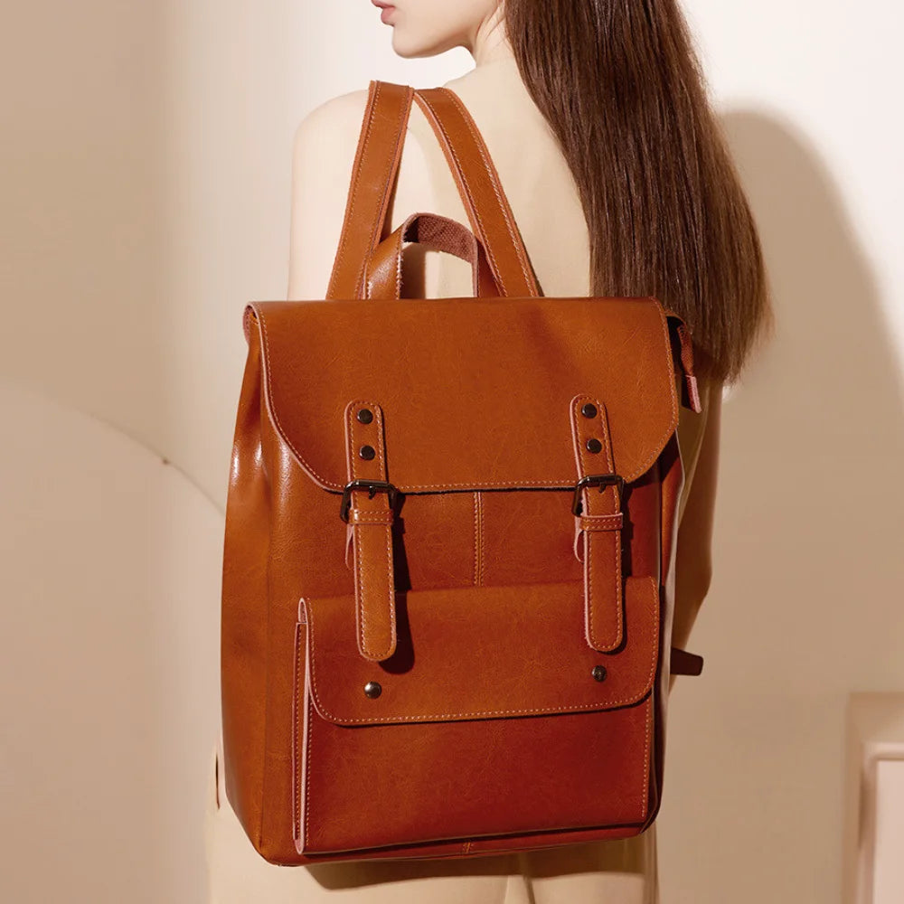 SAC À DOS CUIR - VAKL - CARLYTA