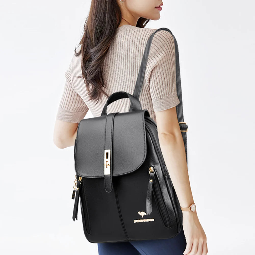 SAC À DOS CUIR - VENTA - CARLYTA
