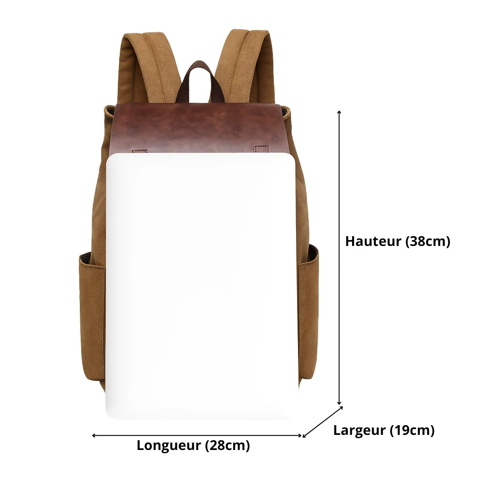SAC À DOS ORDINATEUR - RÉTRO - CARLYTA